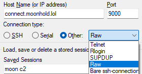 PuTTY Configuration Example